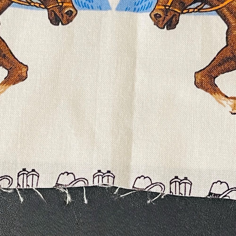 Vintage Western Rodeo Cowboy Bronco Appliqué Fabric Panel - Picture 12 of 15